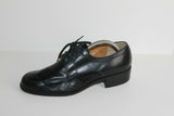 VINTAGE Derby ANDRE Tout Cuir Noir T 41 TBE