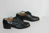 VINTAGE Derby ANDRE Tout Cuir Noir T 41 TBE