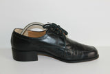 VINTAGE Derby ANDRE Tout Cuir Noir T 41 TBE