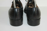 VINTAGE Derby ANDRE Tout Cuir Noir T 41 TBE