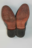 VINTAGE Derby ANDRE Tout Cuir Noir T 41 TBE