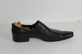 ALBERTO DONATONE Shoes Men Leather Black Made In Italy T 42 TBE