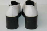 CHARLES & KEITH Derby  Compensés Cuir Blanc T 33 TBE