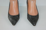 Escarpins ELEGANCE PARIS Tout Cuir Gris Petits Talons T 36 TBE