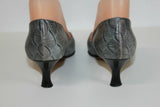 Escarpins ELEGANCE PARIS Tout Cuir Gris Petits Talons T 36 TBE