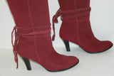 Bottes à Talons Daim Pourpre T 41 TTBE