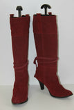 Bottes à Talons Daim Pourpre T 41 TTBE
