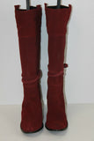 Bottes à Talons Daim Pourpre T 41 TTBE