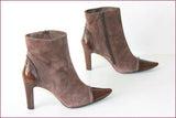 ROSEMETAL Bottines Boots Daim et Cuir Verni Marron T 36 TBE