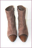 ROSEMETAL Bottines Boots Daim et Cuir Verni Marron T 36 TBE