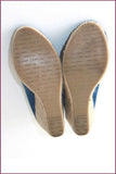 PULL AND BEAR Escarpins Compensés Synthétique Bleu T 37 TBE