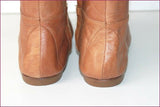 ARIDZA BROSS Bottes Cuir Artisanal Souple Ajouré T 36 TBE