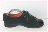 ERIC LOMAIN Bottier Derby Cuir Bleu Pétrole T 39 BE