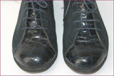 ERIC LOMAIN Bottier Derby Cuir Bleu Pétrole T 39 BE