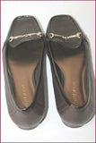JONES NEW YORK Escarpins Mocassins Tout Cuir Marron Foncé T 37.5 BE
