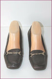 JONES NEW YORK Escarpins Mocassins Tout Cuir Marron Foncé T 37.5 BE
