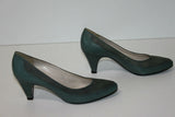 MANFIELD Escarpins Vintage tout Cuir Vert T 35 BE