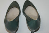 MANFIELD Escarpins Vintage tout Cuir Vert T 35 BE