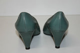 MANFIELD Escarpins Vintage tout Cuir Vert T 35 BE