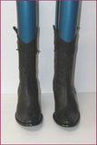 EDEN SHOES Bottines Tout Cuir Noir T 38 TBE