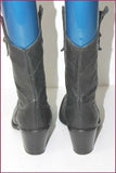 EDEN SHOES Bottines Tout Cuir Noir T 38 TBE