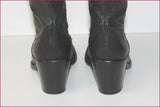 EDEN SHOES Bottines Tout Cuir Noir T 38 TBE