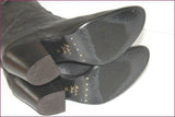EDEN SHOES Bottines Tout Cuir Noir T 38 TBE