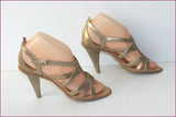 MELISSA Escarpins Sandales Synthétique Doré T 4.5 US / T 35.5 TBE