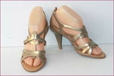 MELISSA Escarpins Sandales Synthétique Doré T 4.5 US / T 35.5 TBE