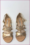 MELISSA Escarpins Sandales Synthétique Doré T 4.5 US / T 35.5 TBE