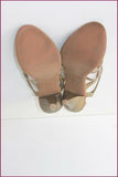 MELISSA Escarpins Sandales Synthétique Doré T 4.5 US / T 35.5 TBE