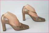 SERGIO ROSSI Escarpins Tout Cuir Bronze T 36.5 IT / T 37.5 BE
