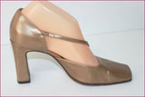 SERGIO ROSSI Escarpins Tout Cuir Bronze T 36.5 IT / T 37.5 BE