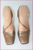 SERGIO ROSSI Escarpins Tout Cuir Bronze T 36.5 IT / T 37.5 BE
