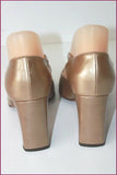 SERGIO ROSSI Escarpins Tout Cuir Bronze T 36.5 IT / T 37.5 BE
