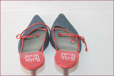 RODOLPHE MENUDIER Escarpins Pointus Cuir et Jean Talons fins T 38 TBE