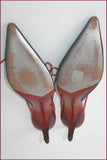 RODOLPHE MENUDIER Escarpins Pointus Cuir et Jean Talons fins T 38 TBE
