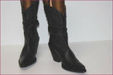 WORK IN PROGRESS Mi Bottes Tout Cuir Noir T 37 TTBE