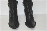 WORK IN PROGRESS Mi Bottes Tout Cuir Noir T 37 TTBE