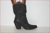 WORK IN PROGRESS Mi Bottes Tout Cuir Noir T 37 TTBE