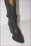 WORK IN PROGRESS Mi Bottes Tout Cuir Noir T 37 TTBE
