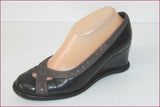 STEPHANE KELIAN Escarpins Cuir Talons Compensés T 4.5 / 37.5 BE