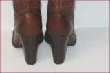 ASH Mi Bottes Cavalières Tout Cuir Marron T 37 TBE