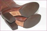 ASH Mi Bottes Cavalières Tout Cuir Marron T 37 TBE