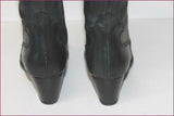 REQINS Bottines Pointues Cuir Noir T 38 TTBE