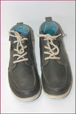KICKERS Baskets Basses Cuir Gris foncé T 41 BE