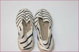 Espadrilles Tissu Lin Motif Marin Travail Artisanal T 36 ETAT NEUF
