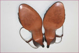 VALBRENTA Escarpins Vintage Tout cuir Cognac T 37.5 TBE