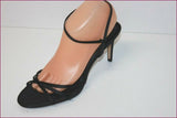 ZARA Escarpins De Soirée Tissu Fin Noir Satiné T 41 TTBE