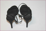 ZARA Escarpins De Soirée Tissu Fin Noir Satiné T 41 TTBE